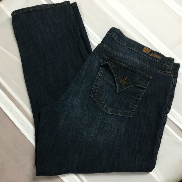 KUT from the Kloth Women Sz 16 Barlot Boyfriend Jeans 5-pocket Stretch Skiny Leg - Picture 5 of 10